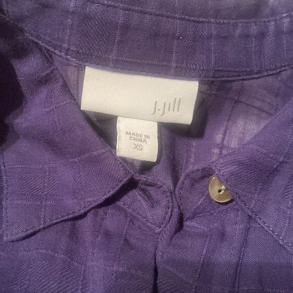 J.Jill Sheer button down shirt Size XS - Picture 3 of 6